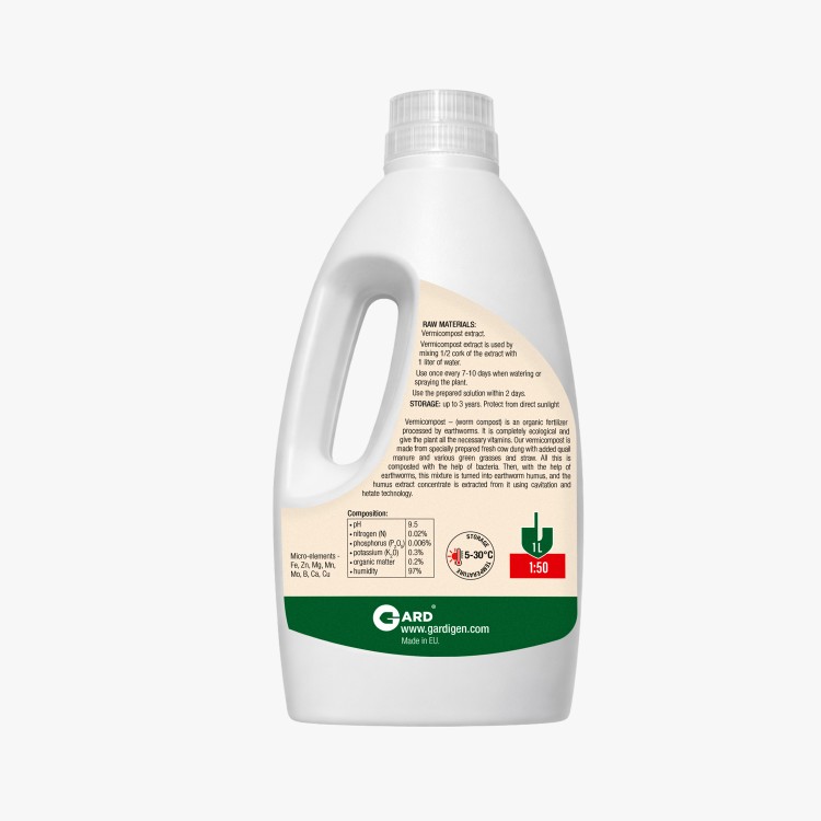Vermicomost extract for flowers 1 liter